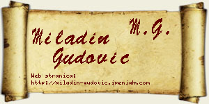 Miladin Gudović vizit kartica